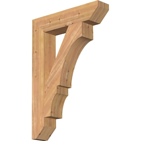 Ekena Millwork Balboa Slat Smooth Bracket, Western Red Cedar, 5 1/2"W x 28"D x 40"H BKT06X28X40BOA06SWR